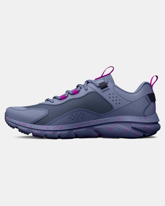 Women's UA Charged Verssert Speckle Running Shoes in Purple image number 1